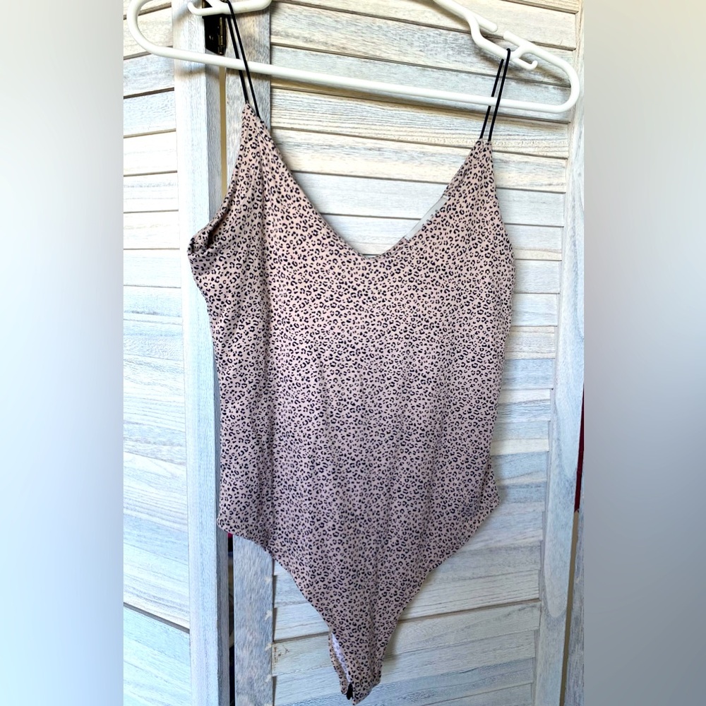 Leopard Print Bodysuit - Size XS